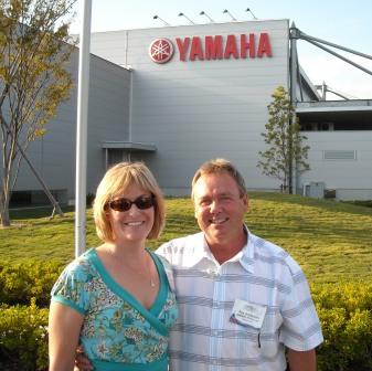 Ray and Joy at Yamaha Japan